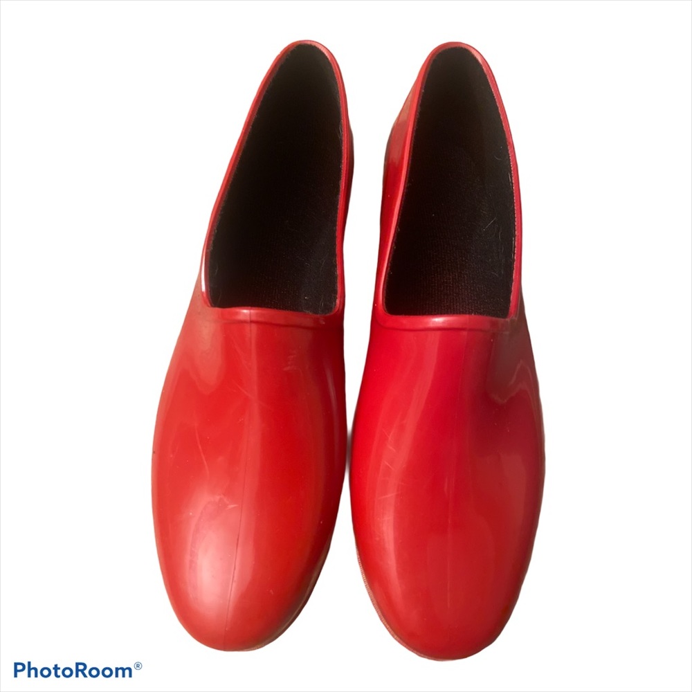 Slogger USA Red vintage rain garden rubber shoe